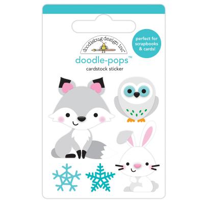 Doodlebug Winter Wonderland Doodle-Pops - Foxy & Friends